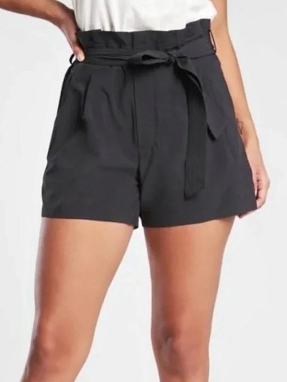 Athleta Skyline Short II High Waist Black Shorts Size 6